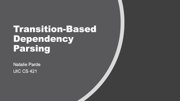 Transition-Based Dependency Parsing