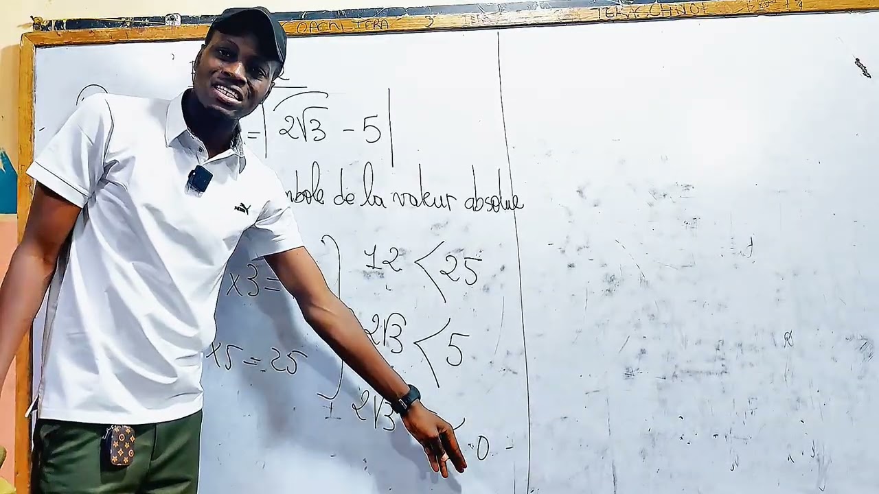 Écrire sans le symbole de la valeur absolue 