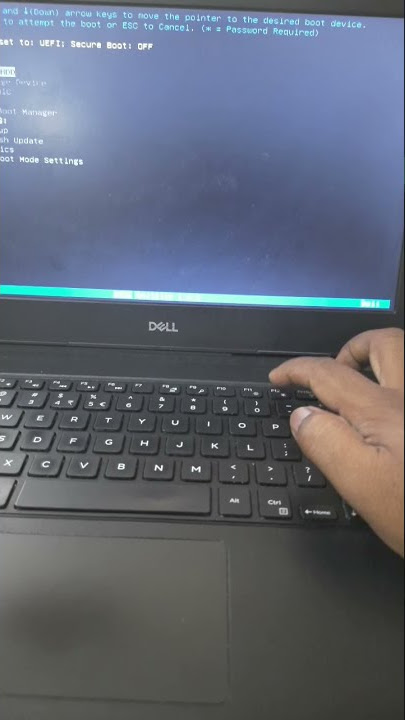 Boot dell laptop from usb | #Shorts