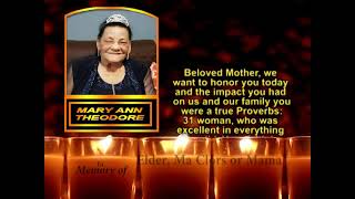 Mary Ann Theodore Memorial