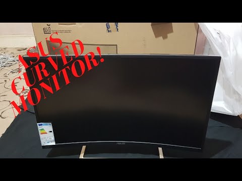 ASUS VA326 32" 144Hz CURVED GAMING MONITOR UNBOXING