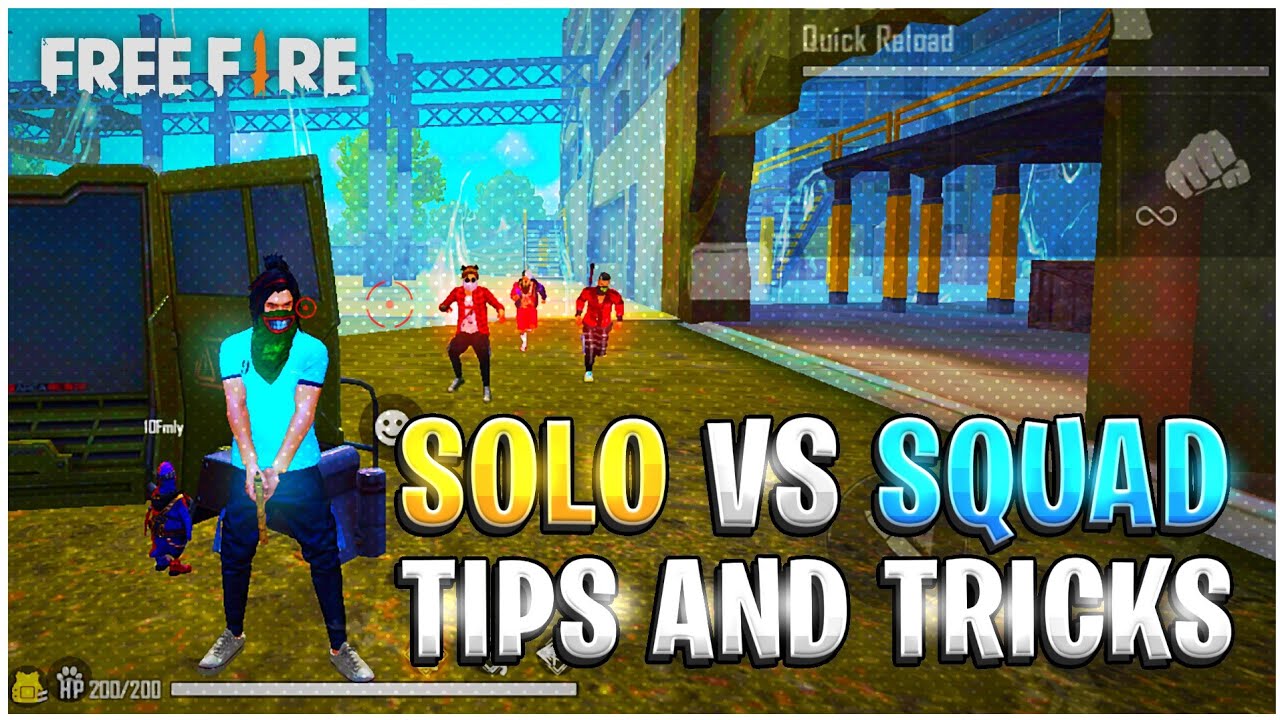 1 v 4 clutch tricks free fire || How To Handle Solo Vs Squad Situation ...