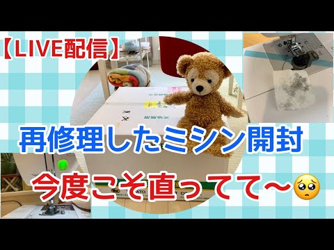 My sewing machine is back from re-repair! Unboxing and checking it