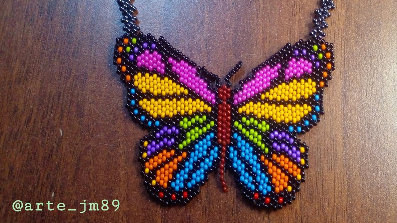 Dije  de Mariposa  con Mostacillas checas paso a paso🦋 #beads #mostacillas #business #jewellery