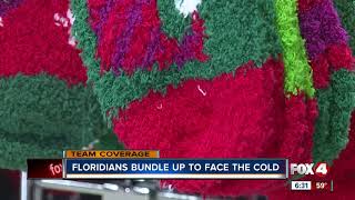 Floridians Bundle Up To Face the Cold