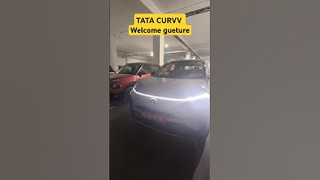 🔥 Tata Curvv Stunning Welcome Gesture | Futuristic Entry Animation Revealed! #TataCurvv #TataMotors
