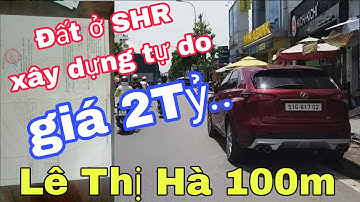 💯 Đất Thổ Cư Shr Chính Chủ Cần Tiền Cuối Năm Bán Gấp Lê Thị Hà Hóc Môn Giá Tặng Gpxd