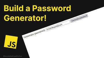 How to Build a Password Generator with Vanilla JavaScript