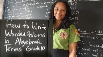 CSEC Math CXC Algebra: How to Write Worded Problems as Algebraic Expressions. Grade 10 Mathematics