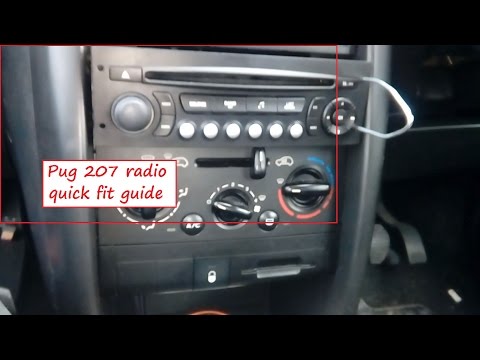 Peugeot 207 radio removal/ installation quick guide includes power info