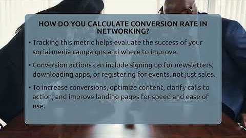 How Do You Calculate Conversion Rate In Networking? - Everyday-Networking