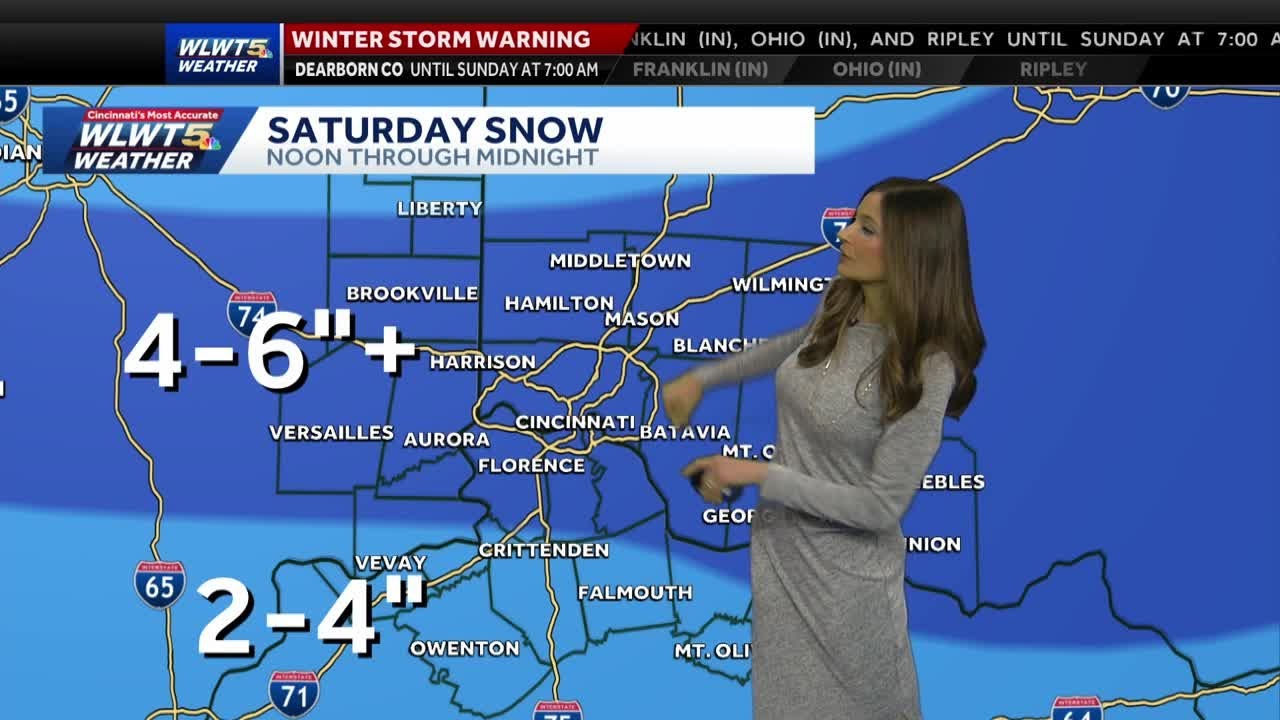 Winter Storm Warning issued for Saturday; 4-6 inches of snow possible ...