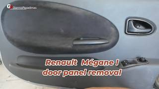 Renault Megane I (1995–2002)  door panel removal