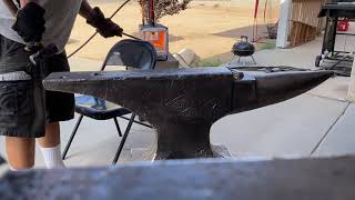 eVo1 Forging metal tongs 1st attempt