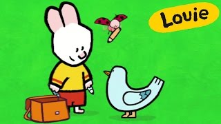 Cartoon For Kids - Louie Draw Me A Pigeon Hd Learn To Draw