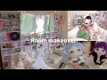 【Room makeover】6畳のオタク部屋を漫画とゲーム専用に🛋🎀⋮本棚追加して本棚整理⋮ グッズディスプレイ：模様替え🏡