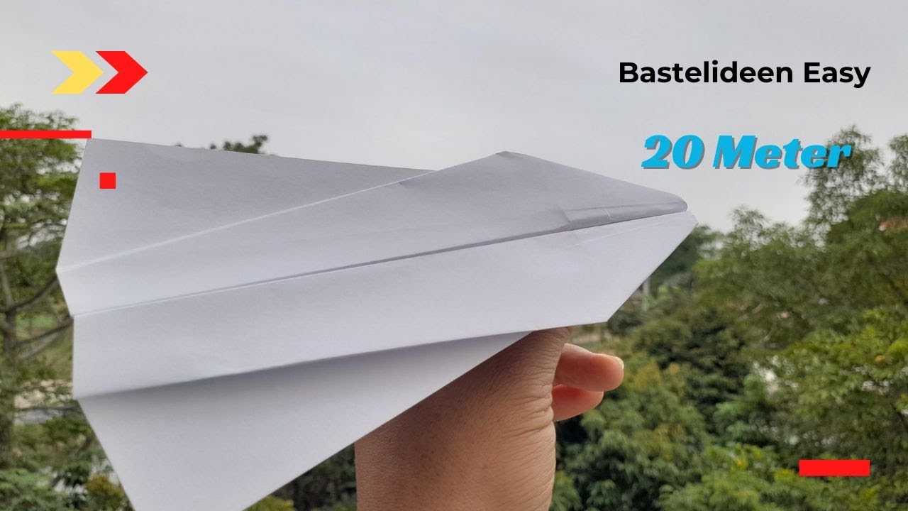 Anleitung Papierflieger Der Weit Fliegt - Papierflieger Basteln ...