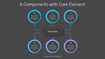 6-Step Core Diagram - Free Google Slides theme and PowerPoint template