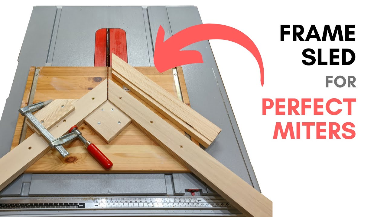 Frame Sled for PERFECT MITERS - YouTube