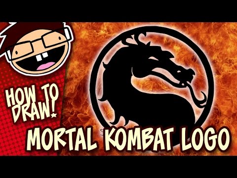 How to Draw the MORTAL KOMBAT DRAGON Symbol / Logo | Narrated Easy Step-by-Step Drawing Tutorial