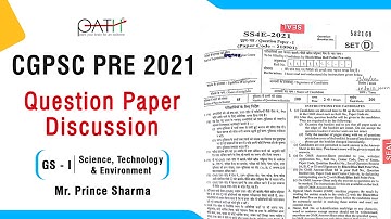 CGPSC Pre 2021: GS 1 -Science Explanation