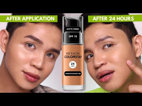 KAYA PALA SIKAT!!! REVLON COLORSTAY Liquid Foundation for Combination/Oily | Wear Test + Review