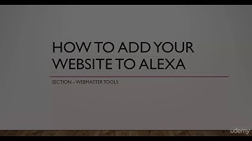 How To Claim Your Website in Alexa