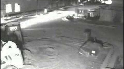 Police intervention of an intruder at construction site | Remote Video Surveillance System