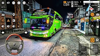 🟢 Bus Simulator Indonesia | Malam-Malam Bawa Bus Artis Shawalina Jetbus 3  Di Map Blitar! 🌟