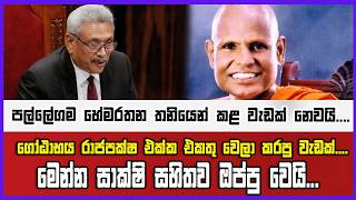 පල්ලේගම හේමරතන තනියෙන් කළ වැඩක් නෙවයි....ගෝඨාභය රාජපක්ෂ එක්ක එකතු වෙලා කරපු වැඩක්....මෙන්න සාක්ෂි