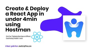 Hostman - Create & Deploy a React App in under 4 minutes (from scratch)