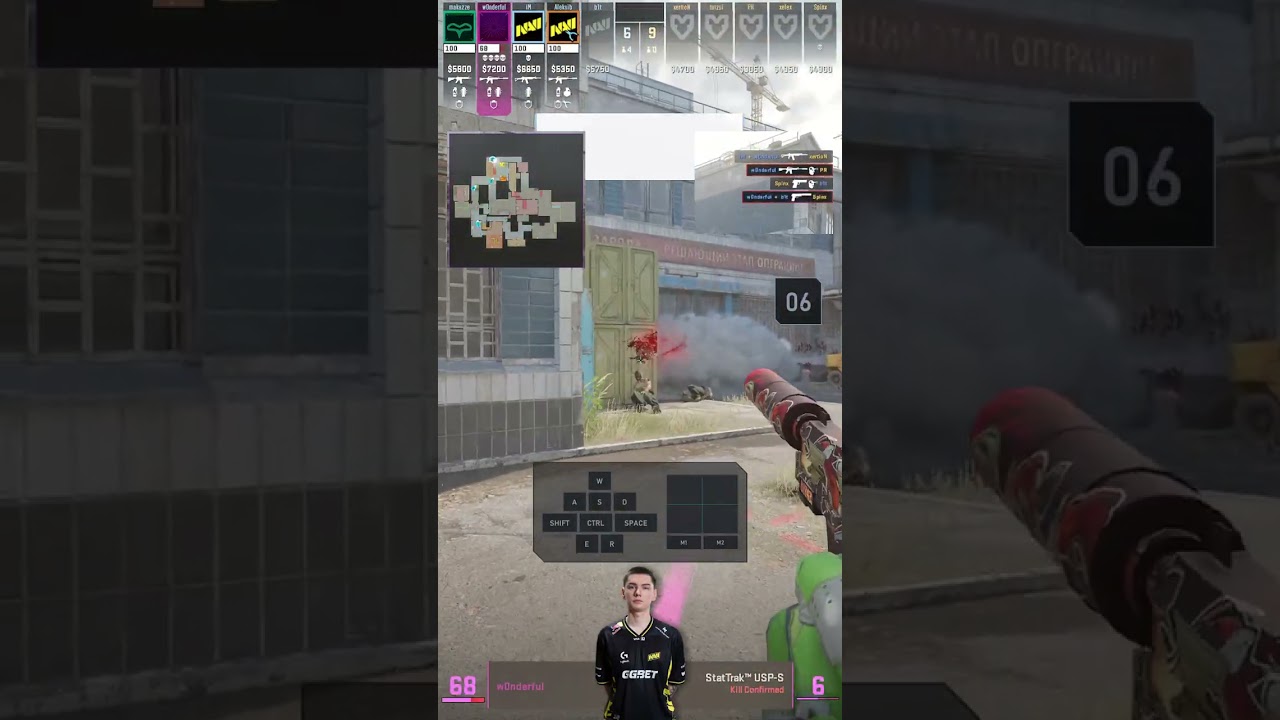 Natus Vincere w0nderful 16 Kills vs MOUZ @ Cache - StarLadder StarSeries Fall 2026