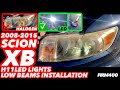 2008-2015 SCION XB H11 LED LIGHTS LOW BEAMS HEADLIGHT INSTALLATION
