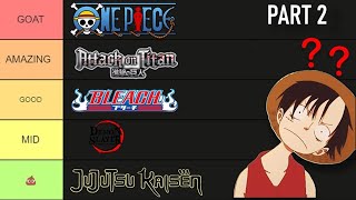 The ULTIMATE Anime Tier List ❗