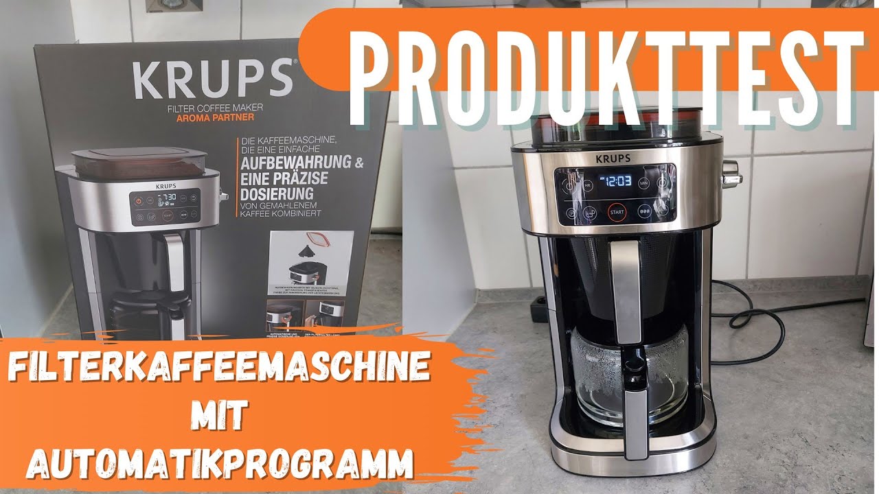 Krups KM760D AromaPartner☆Filterkaffeemaschine☆[Produkttest]☆Automatikprogramm  Unboxing☆Beim TestEck - YouTube
