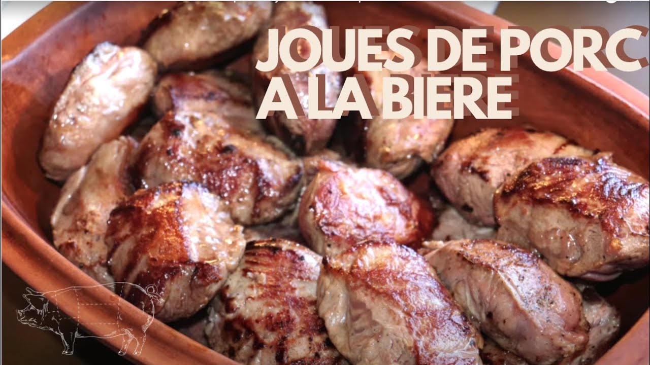 Joues de porc tendres braisées à la bière en cocotte / Römertopf - Recette # 229