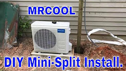 Mr Cool mini split air conditioner install.