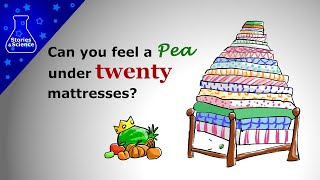 Can you feel a pea under twenty mattresses? - a simple mechanics model of "the Princess and the Pea"