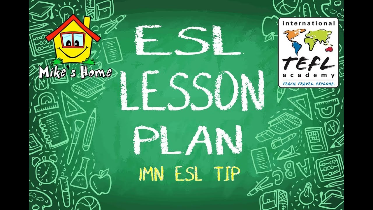 ESL LESSON PLAN - Basic lesson plan structure - ESL teaching tips - YouTube