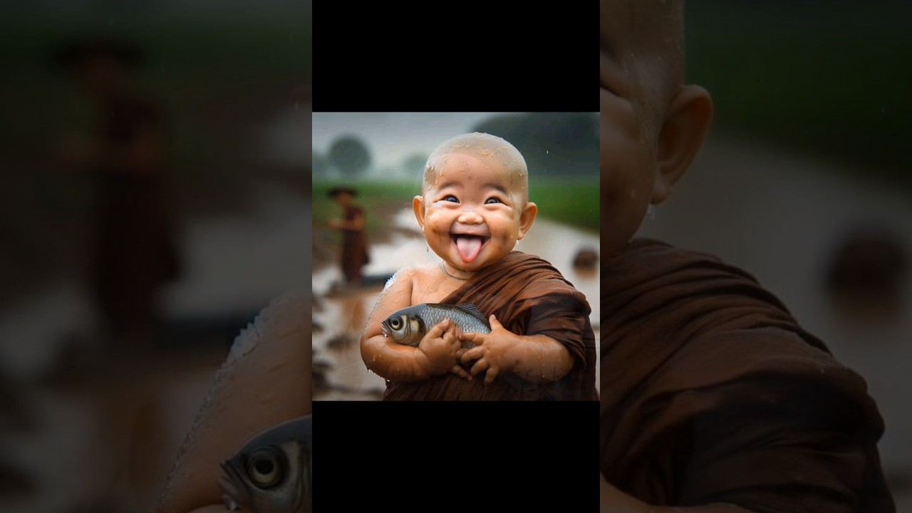 cute baby monk 😍