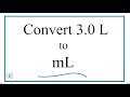 Liters to Milliliters Conversion