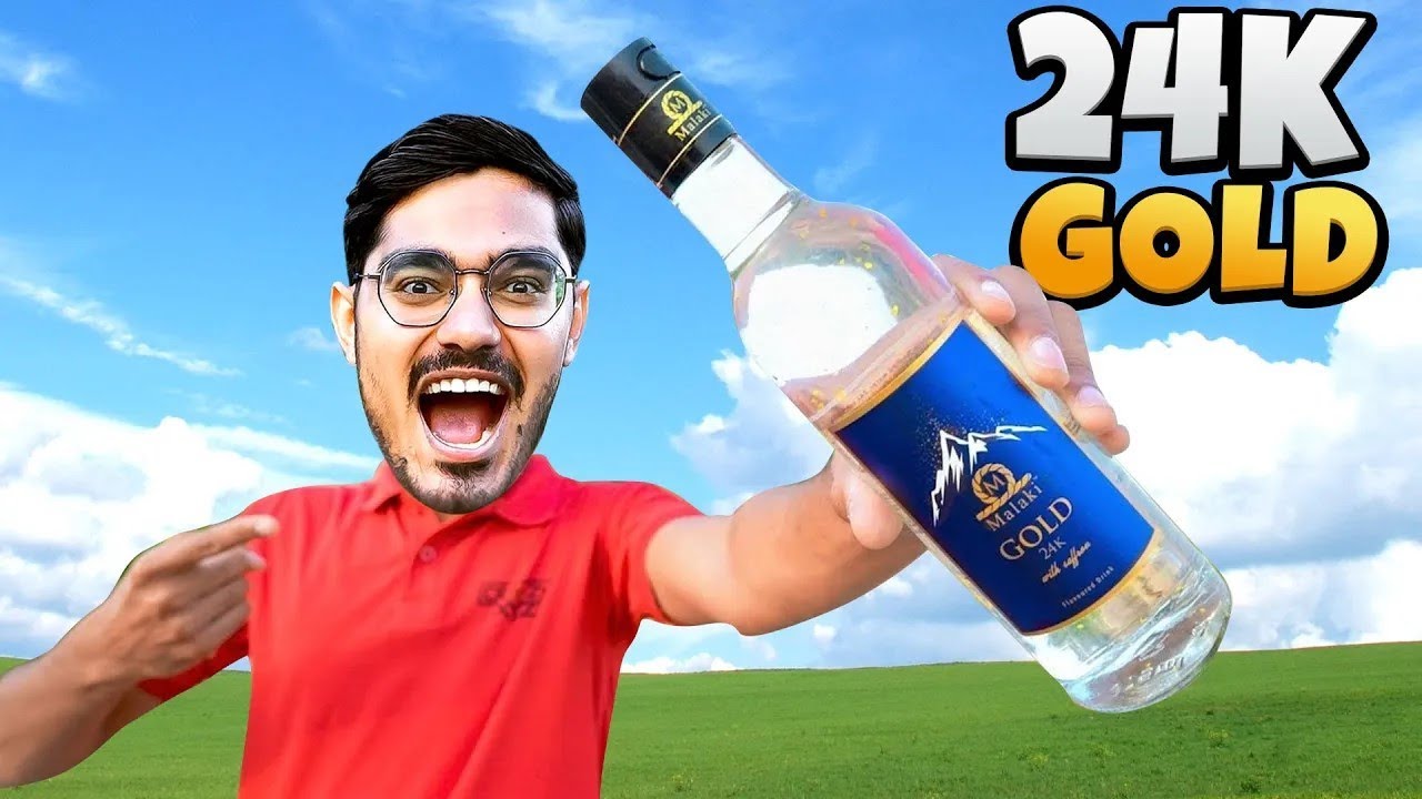I Tried 24K Gold Water🤑   मैंने पीया 5000 रूपये का पानी   Very Expensive