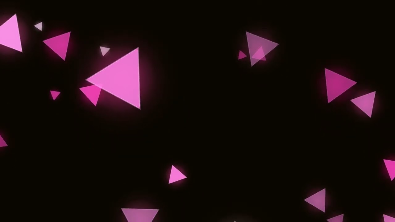 Floating Triangles - Satisfying Bokeh Animation Loop