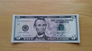 5 US Dollar Banknote Series 2006 [4K]