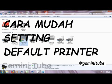 Video: Cara Mengatur Printer Default