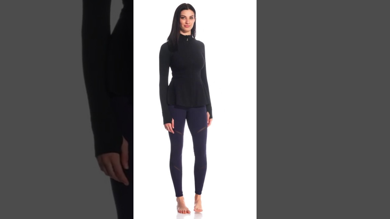 Beyond Yoga Kate Spade Back Bow Flounce Workout Jacket | SwimOutlet.com