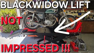 Black Widow Motorcycle Lift Unboxing and First Thoughts