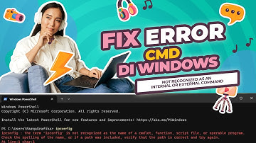 Perbaiki CMD ERROR!? Not Recognized as an Internal or External Command