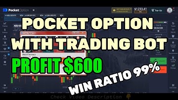 Pocket Option With Trading Robot Profit $600 - Win Ratio 99% - Best binary options bot