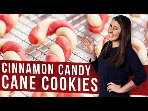 Cinnamon Candy Cane Cookies